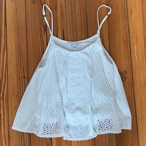 American Eagle eyelet detail tank